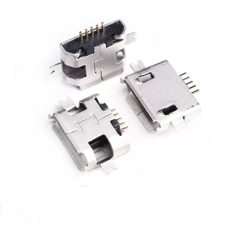 KWM Original new Flat Lipped MICRO USB Socket MK5P Female 2P pin Patch Horn Microphone interface Android