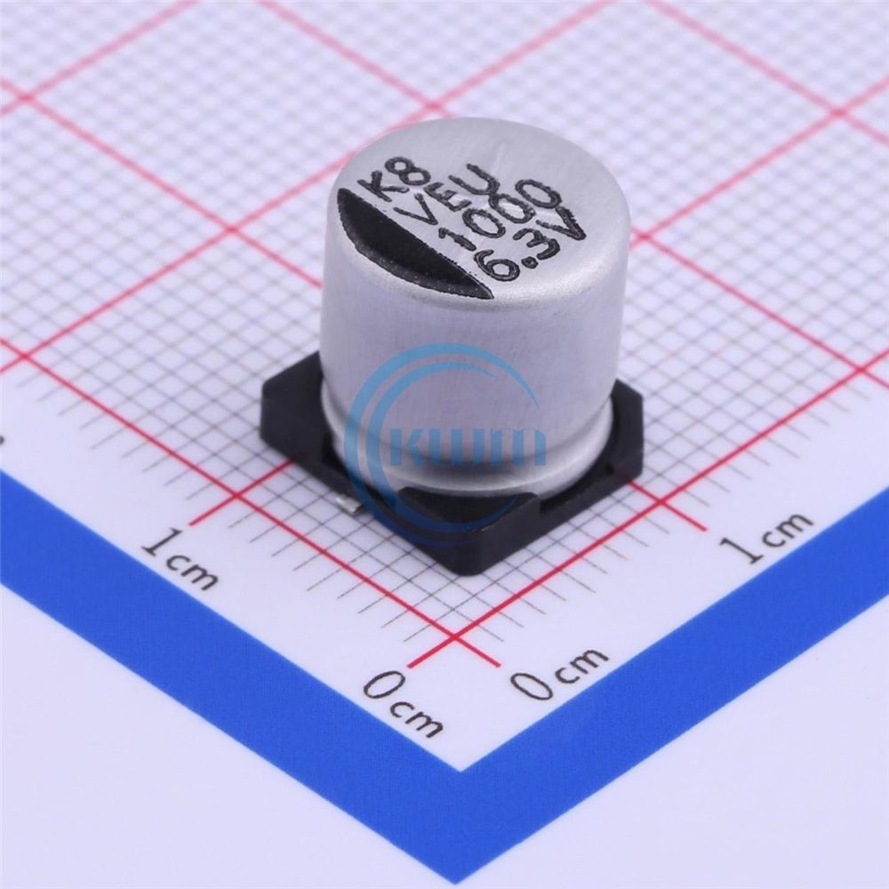 KWM Original new VEU Series 1000uF 6.3V Electrolytic capacitor SMD VEU102M0JTR-1010 Integrated circuit IC Chip in stock