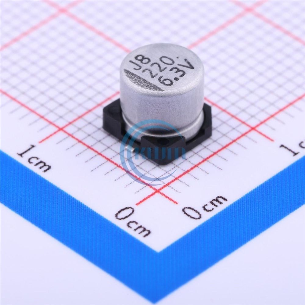 KWM Original new VE Series 220uF 6.3V Electrolytic capacitor SMD VE-221M0JTR-0606 Integrated circuit IC Chip in stock