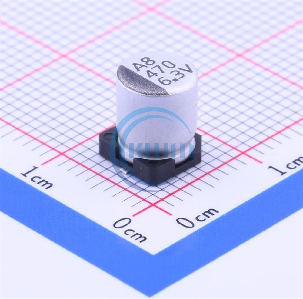 KWM Original new VE Series 470uF 6.3V Electrolytic capacitor SMD VE-471M0JTR-0607 Integrated circuit IC Chip in stock