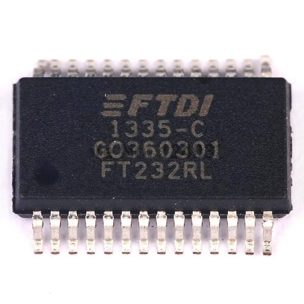 KWM Original new FT232 USB Bridge USB to UART USB 2.0 UART Interface 28-SSOP FT232RL Integrated circuit IC chip in stock