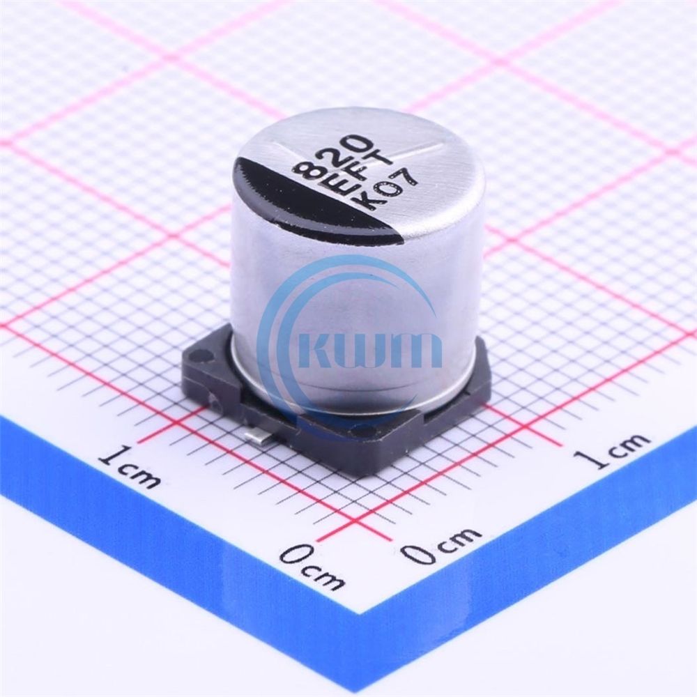 KWM Original new EEEFT Series 820uF 25V Electrolytic capacitor SMD EEEFT1E821AP Integrated circuit IC Chip in stock