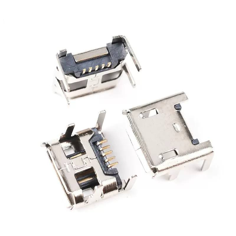 KWM Original new Flat Lipped MICRO USB Socket MK5P Female 2P pin Patch Horn Microphone interface Android