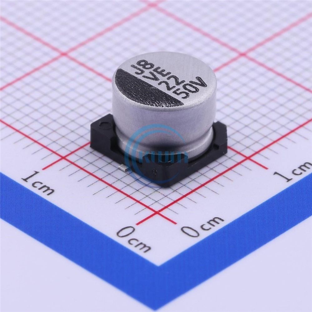 KWM Original new VE Series 22uF 50V Electrolytic capacitor SMD VE-220M1HTR-0806 Integrated circuit IC Chip in stock