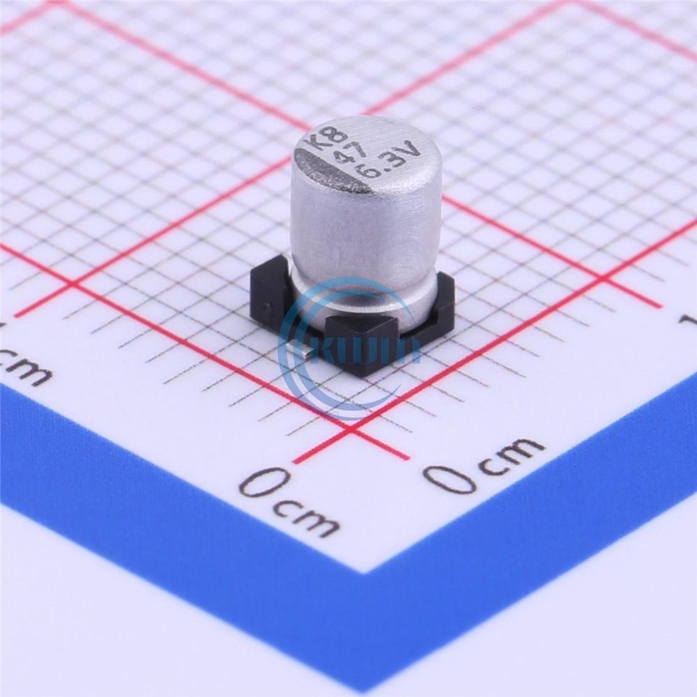 KWM Original new VE Series 47uF 6.3V Electrolytic capacitor SMD VE-470M0JTR-0405 Integrated circuit IC Chip in stock